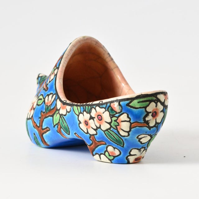 1930s French Pottery Shoe from Longwy, 1930s For Sale - Image 5 of 10