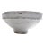 Rustic Vintage Paper-Mache Bowl/Weathered White For Sale