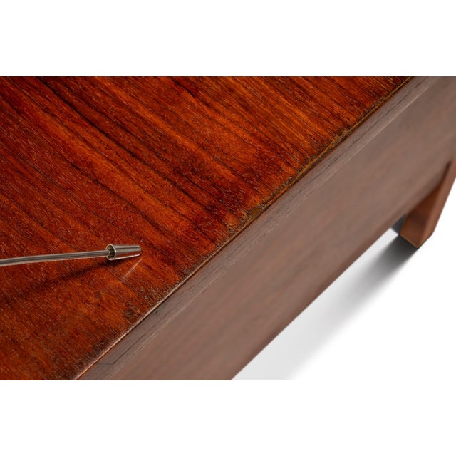 Rare Restored Substantial Mid-Century Modern Executive Desk in Walnut by Edward Wormley for Dunbar, Usa, C. 1950s For Sale - Image 14 of 18