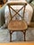 Five very good condition Restoration Hardware Madeline Solid Oak X-Back Bentwood Dining Chairs with Caned Seat Actually...