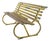 Vintage Industrial Wood and Iron Bench, Czech Republic, 1920s For Sale