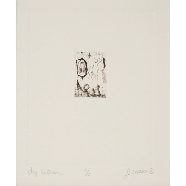 Surrealism "Day Between" - 1976 Surrealist Lithograph by Jim Crabb For Sale - Image 3 of 4