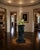 Custom Italian Postmodern Verde Alpi Marble Display Pedestal With Rotating Stone Top For Sale - Image 4 of 10
