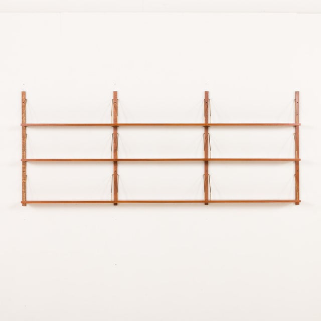1960s Mid-Century Danish Teak Shelving Unit in the style of Poul Cadovius, 1960s, Set of 9 For Sale - Image 5 of 13
