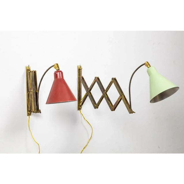 Italian Wall Lamps, 1950s, Set of 2 For Sale - Image 9 of 10