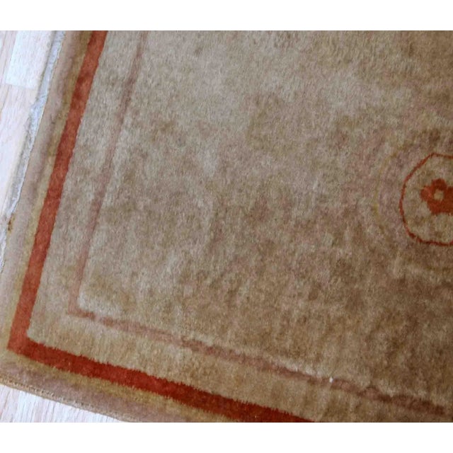 Art Deco 1970s Vintage Handmade Art Deco Chinese Rug For Sale - Image 3 of 8