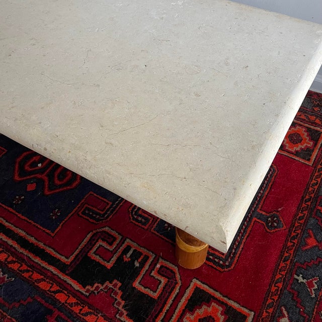 Alabaster Coffee Table Bamboo & Tessellated Stone Style of Budji Layug For Sale - Image 8 of 10