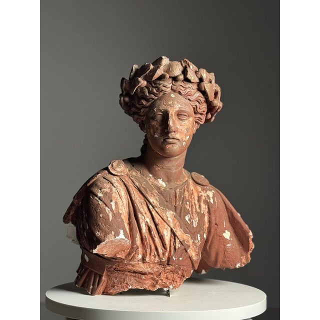 Statue of Greek Goddess, 20th Century, Plaster For Sale - Image 18 of 18