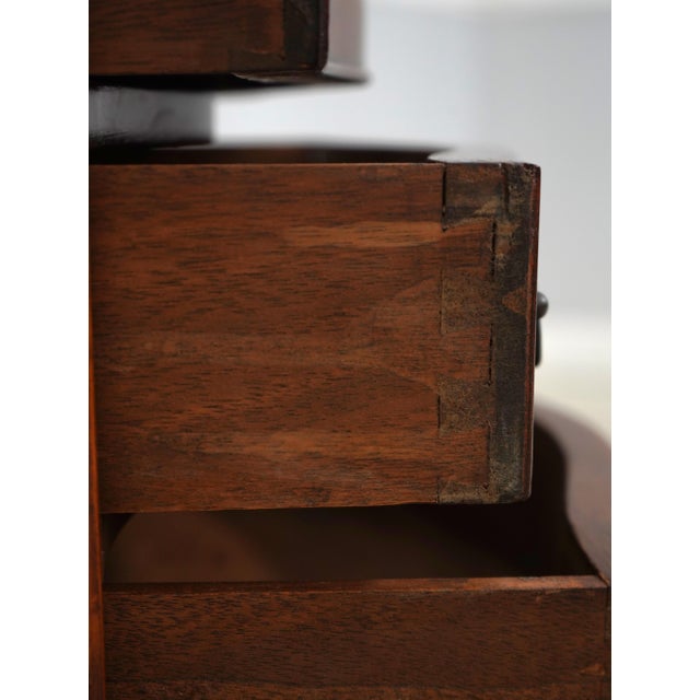 1920s Vintage Small Size English Burl Wood Highboy For Sale - Image 5 of 15