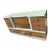 Professionally Refinished Mid Century Modern Walnut Dresser in Farrow & Ball "Verte De Terre" For Sale