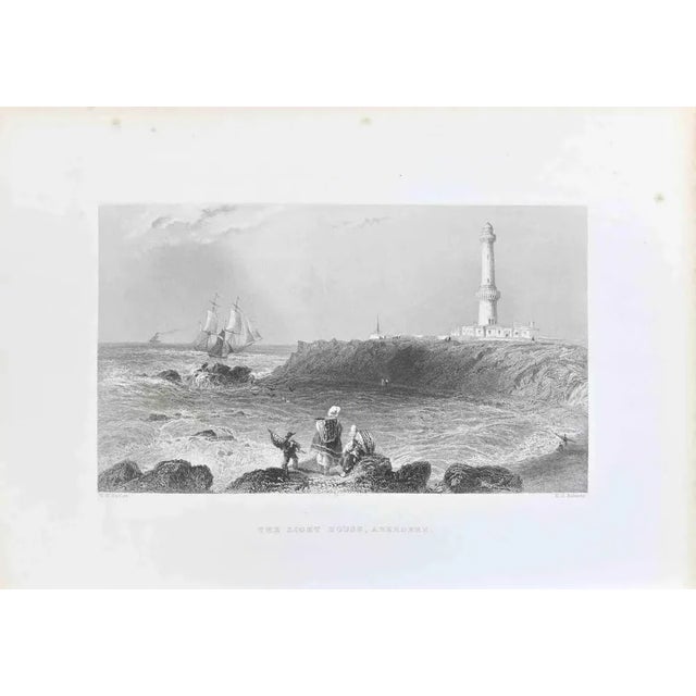 The Light House, Aberdeen is a lithograph on paper realized by the artist W.H. Bartlett. Signed on the plate on the lower...