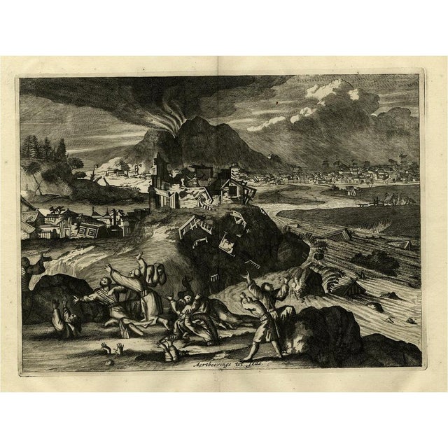 Mount Fuji During an Earthquake in Tokyo, 1669, Print For Sale