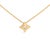 10K Yellow Gold 1/5 Cttw Bezel Set Princess Diamond Kite Shaped Solitaire Pendent Necklace For Sale - Image 4 of 6