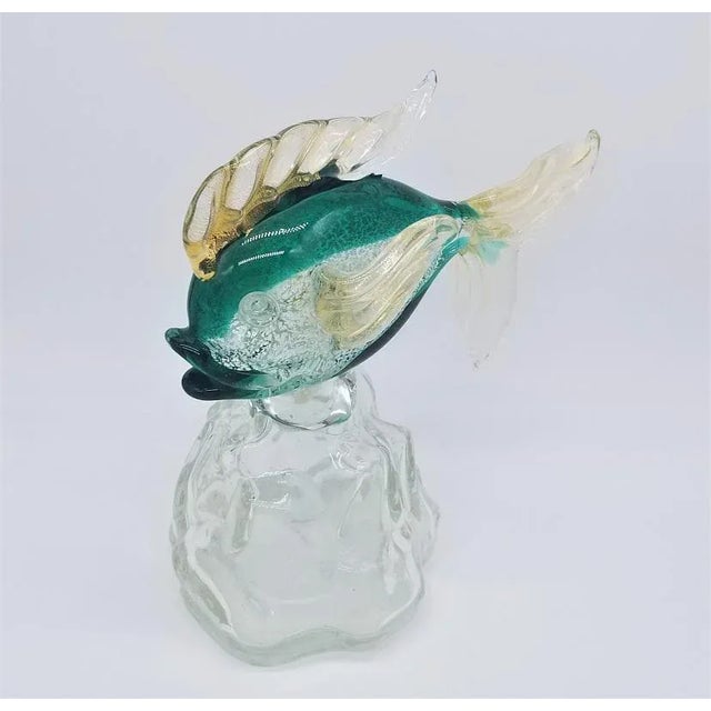 1970s Archimede Seguso Fish Murano Glass Bottle For Sale In Miami - Image 6 of 13