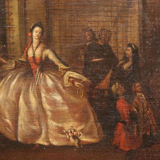 Parlour of the Nuns of San Zaccaria, Oil on Canvas, Framed For Sale - Image 6 of 11