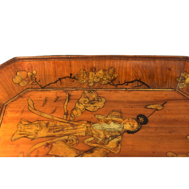 19th Century Chinese Fruit Tray Basket Gilt Painted For Sale - Image 9 of 13