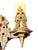 Art Deco Vintage 1930s Art Deco Cast Bronze Double Wall Sconce, Restored Pair Original Finish Rewired Light Fixture Ready to Install Home Decor For Sale - Image 3 of 7