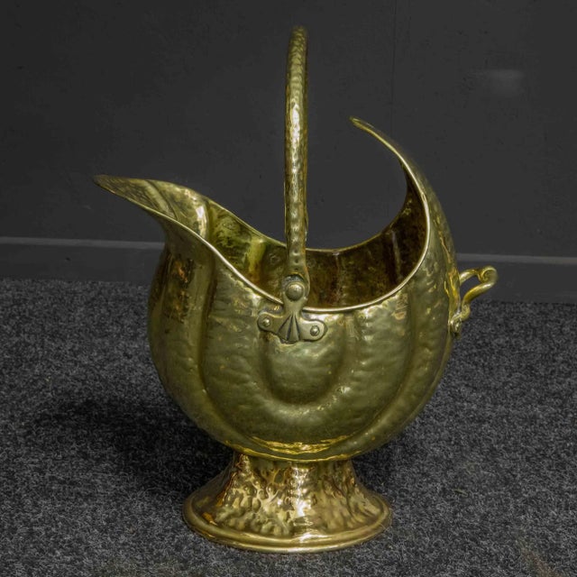 Victorian Brass Coal Helmet For Sale - Image 9 of 15