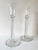 1960s 1960s Mid-Century Modern Air Twist Glass Candlesticks, a Pair For Sale - Image 5 of 11