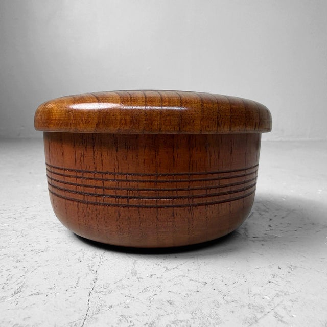 Japanese Wooden Tea Canister, 1970s For Sale - Image 16 of 16