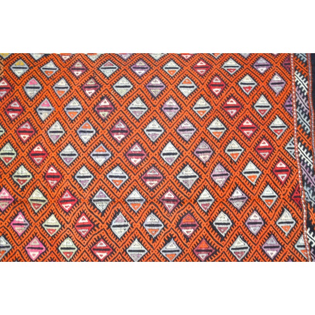 1960s Vintage Anatolian Handwoven Kilim Rug For Sale - Image 9 of 11