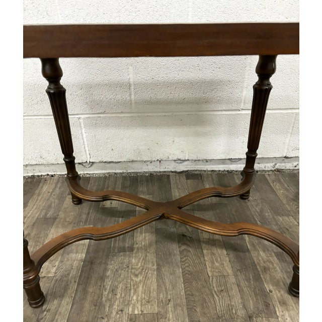 French Vintage Louis XVI Style Parlor Table Occasional Table For Sale - Image 3 of 12