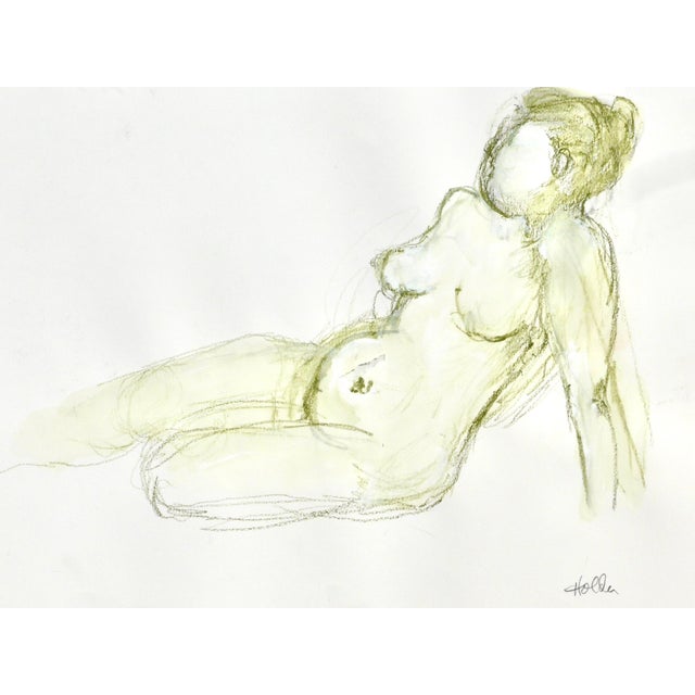 PRICE REDUCED: Over 19 people have "liked" this painting, be the one to own it or give it as a gift! Lively ink and. Conte...