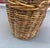 Rustic European Vintage Rustic European Thick Wicker Basket For Sale - Image 3 of 6