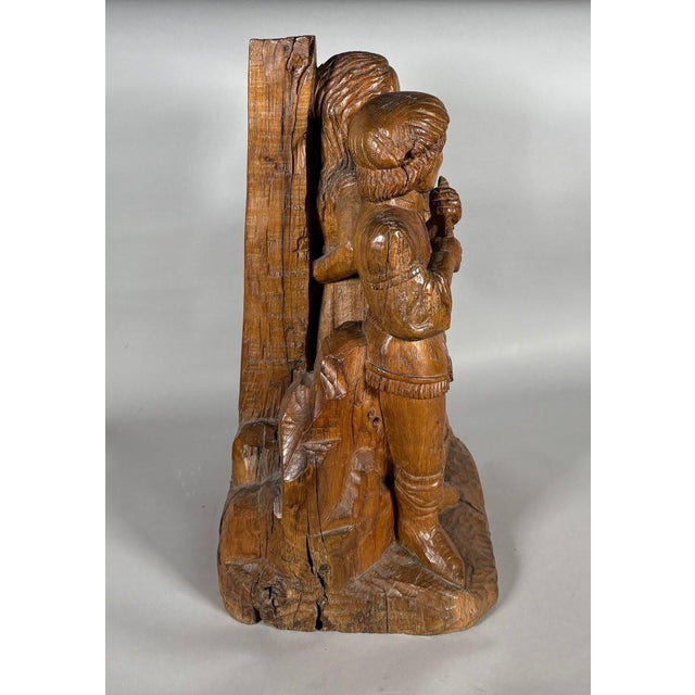 The Martyrdom of Saint Apollonia in carved wood, 15th century For Sale - Image 12 of 12