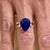 Natural Sapphire Diamond Ring 7 14k W Gold 6.16 TCW Certified For Sale - Image 11 of 12