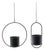 Modern Hanging Planter with Frame (Set of 2) For Sale