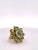 2000 - 2009 Early 21st Century 14k Peridot Diamond Ring Size 4.5 For Sale - Image 5 of 8