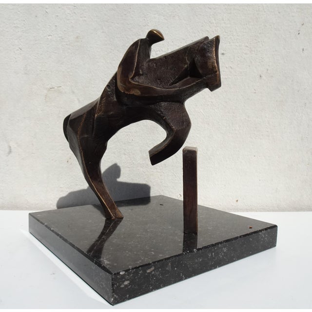 Boud Ceysens, Jumping Horse, 1980s, Bronze & Marble For Sale - Image 15 of 15