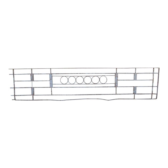 Antique Victorian Iron Gate Window Garden Fence Architectural Salvage Door #078 For Sale