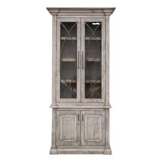 Azzaria Two Door Glass Cabinet - 87" For Sale