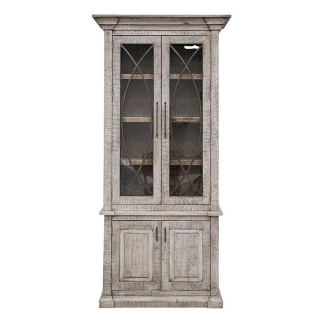 Azzaria Two Door Glass Cabinet - 87" For Sale