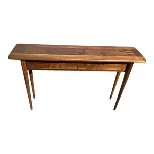 Modern Mid Century Style Solid Walnut Console