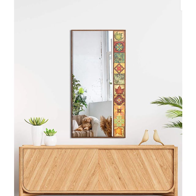 Transform your living space into a sanctuary of artistry with our collection of handmade tile mirrors, hailing from the...