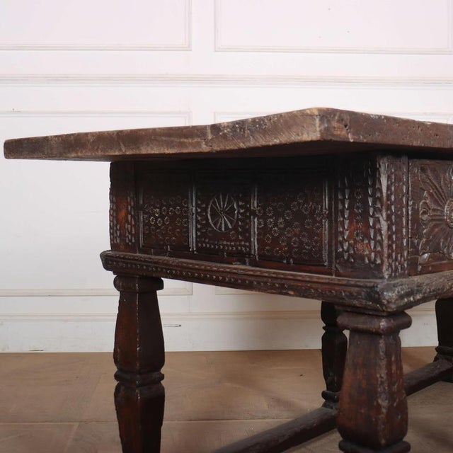 Antique Spanish Oak Console Table, 1600s For Sale - Image 12 of 18