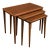Mid Century Swedish Modern Teak Nesting Side Tables For Sale