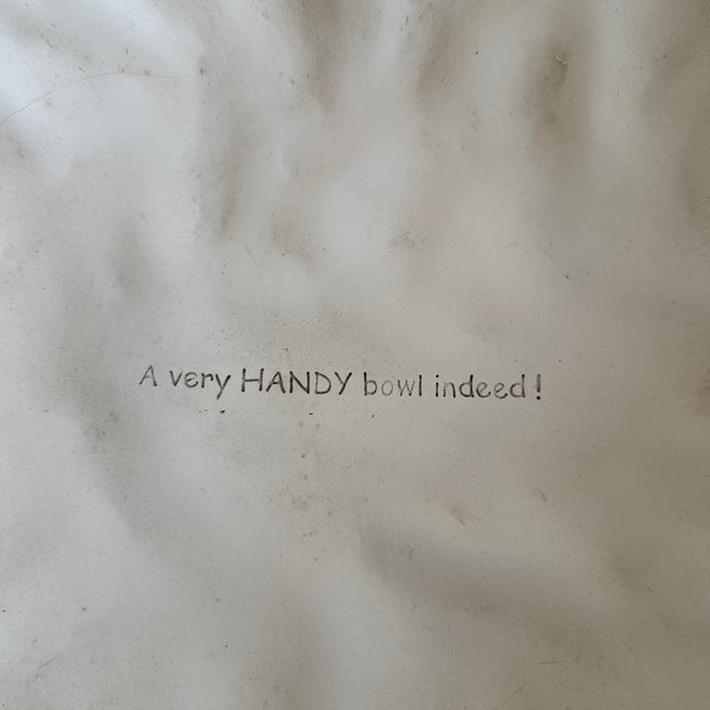 Plastic Rare Vintage Perpetual Hands Bowl by TMS (The Museum Store,) 2007, in the Style of Fornasetti For Sale - Image 7 of 7