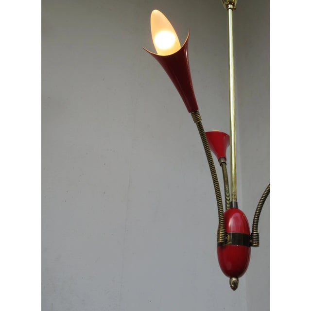 Italian Red Brass Filigree Pendant, 1950s For Sale - Image 14 of 15