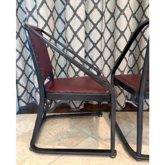 Rare Pair of Josef Hoffmann Model 725 B/F Chairs for J. & J. Kohn For Sale - Image 10 of 18