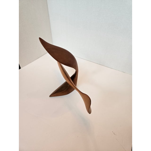 Wood Late 20th Century Emil Milan Wood Sculpture of Fish With Sea Grass For Sale - Image 7 of 8