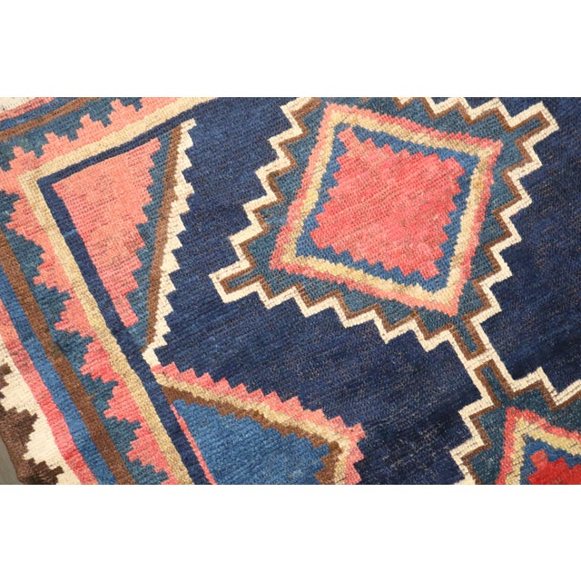 Antique Geometric Persian Gabbeh Rug, 4'8'' X 7'4'' For Sale - Image 9 of 11