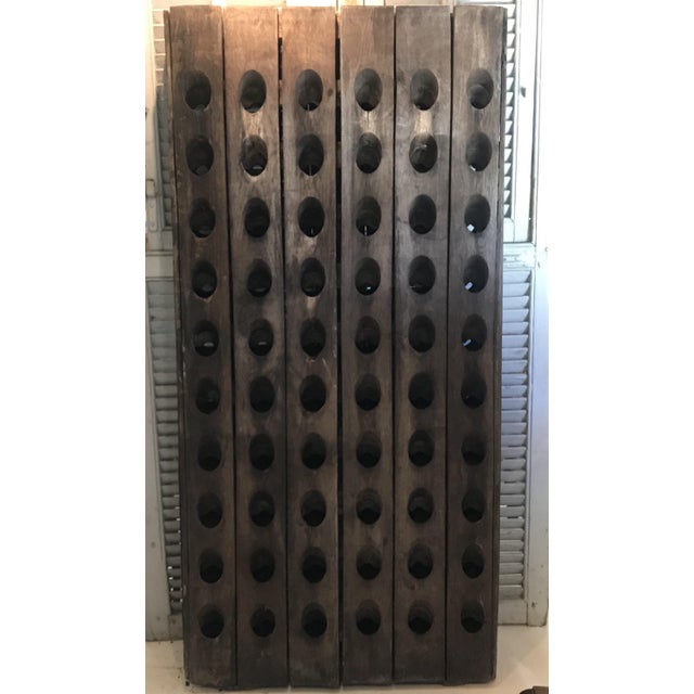 Vintage Oak French Champagne or Wine Riddling Rack Chairish