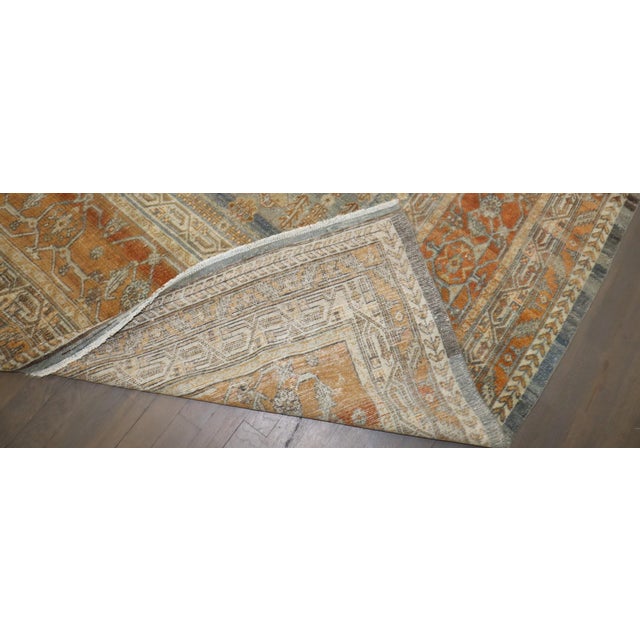 Oversize Caramel Tone Persian Bibikabad Rug no. j4422 For Sale - Image 14 of 16