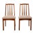 1980s Koda Woodcraft Danish Modern Teak Slat Back Side Dining Chairs - A Pair For Sale