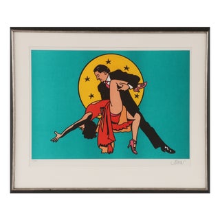 Petter Thoen, Tango for Two, 2017, Color Lithograph For Sale