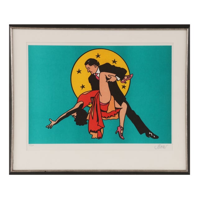 Petter Thoen, Tango for Two, 2017, Color Lithograph For Sale